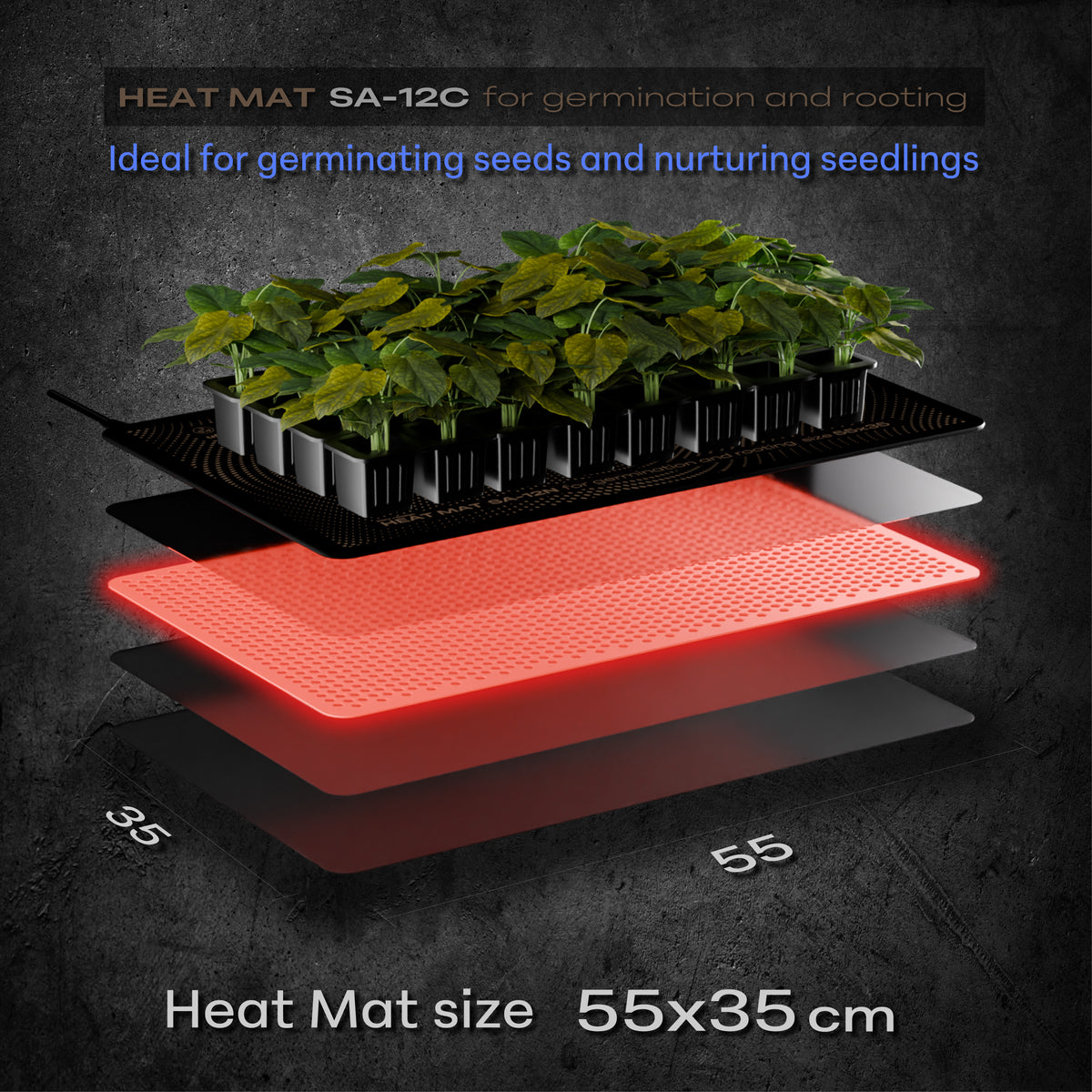 HaruDesign HEAT SHEET WARM SA-12C 55×35cm 製品画像