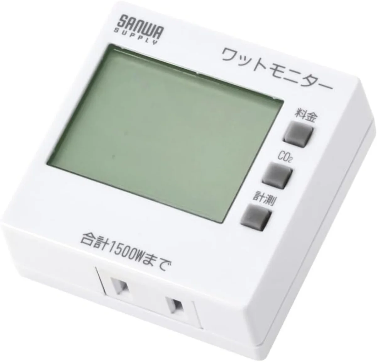 サンワサプライ TAP-TST8N ワットモニター 製品画像